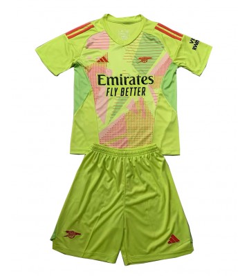 Arsenal Målmand Replika Babytøj Hjemmebanesæt Børn 2024-25 Kortærmet (+ Korte bukser)